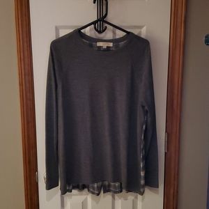 A High Low sweater shirt.